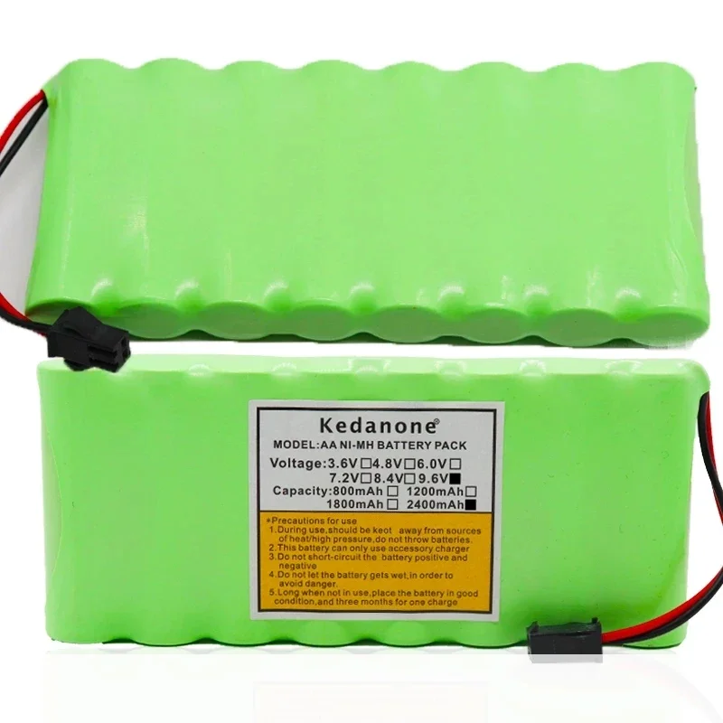 Originele 2400mah Ni-Mh 9.6V AA oplaadbare batterij AA cell voor RC Car helicopter speelgoed LED light cordless telefoon SM plug