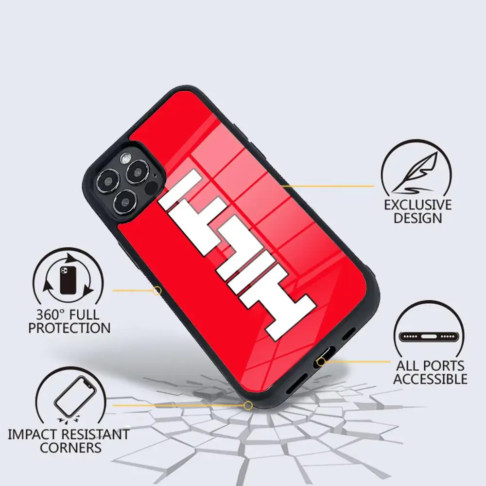 Toolbox brand Hilti Tools  Phone Case Glass For IPhone 16 15 Promax 14 13 Pro 12 11 Magnetic charging Covers Mirror Film  CASE