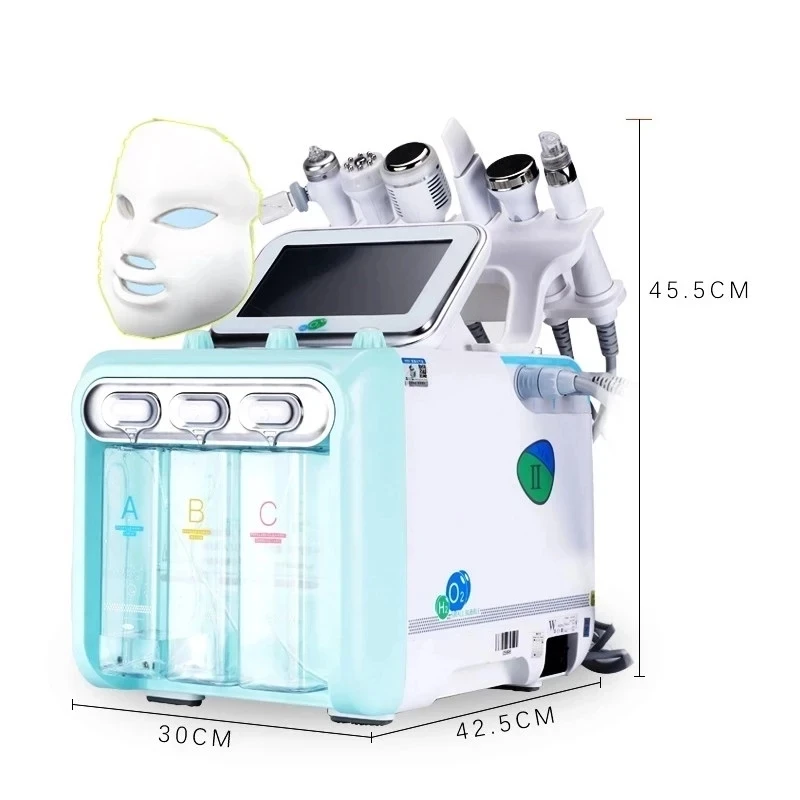 Potable 7 in 1 H2O2 Water Ox-ygen Jet Peel Beauty Skin Cleansing Dermabrasion Facial Machine Water Aqua Peeling