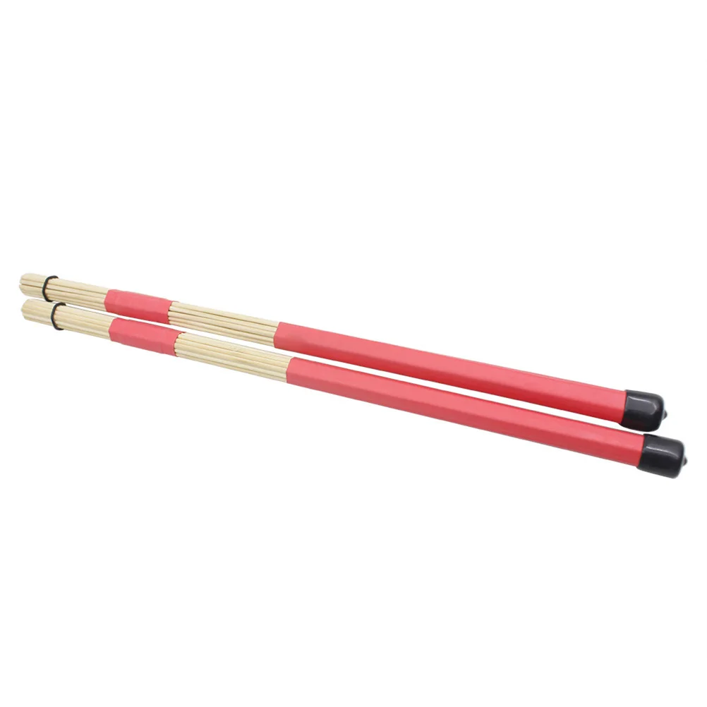 

2Pcs Wooden Drum Sticks Strong Gravity Comfortable Grip Bamboo Rack Drums Beams for Orchestra Pit Portable Musical Instrument