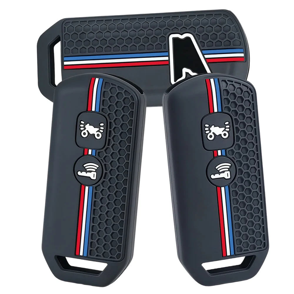 Silicone Motorcycle Remote Key Case For Honda PCX125 PCX150 Forza 125 250 300 350 750 ADV150 X ADV SH125 SH150i SH300 Soft Touch