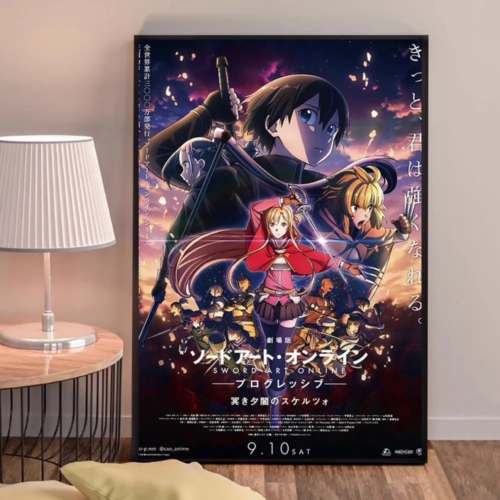 Japanese Anime Sword Art Online Poster Good Quality Prints and Posters HD Quality Poster Wall Art Painting Study Home Decor view 5