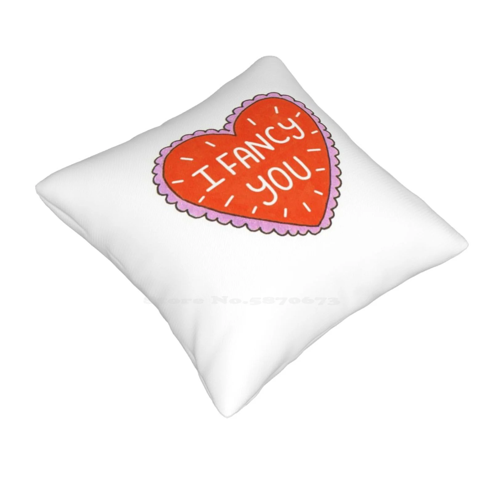 I Fancy You Pillows Case Bedroom Home Decoration I Love You I Fancy You Red Lovely Hearts Happy Valentines Day Song Lyrics