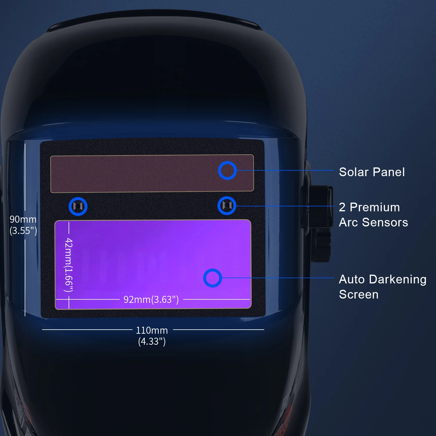 ANDELI Welding Mask Automatic Darkening DH9844-A/DH9242-D Protective Welding Helmet for TIG MIG ARC Weld Grinding