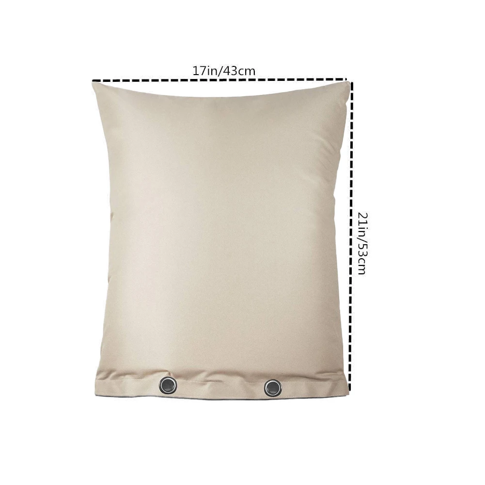 Outdoor Insulated Backflow Preventer Cover 600D Oxford Fabric Pipe Cover 43 53cm for Well Pump Freeze Protection