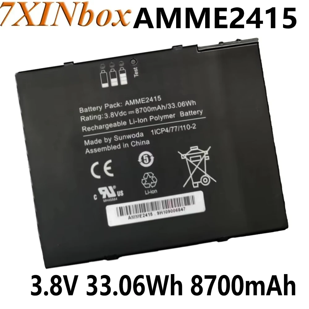 

7XINbox AMME2415 3.8V 33.06Wh 8700mAh Laptop Battery For Zebra ET50 ET55 Series Tablet Computer