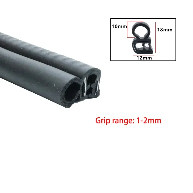 1/3/6/12M Deurrandbeschermer Rubberen Afdichtstrip U Type Slijtvast Auto Schip Stofdicht Trim Geluidsisolatie Waterdichte Afdichtingsonderdelen