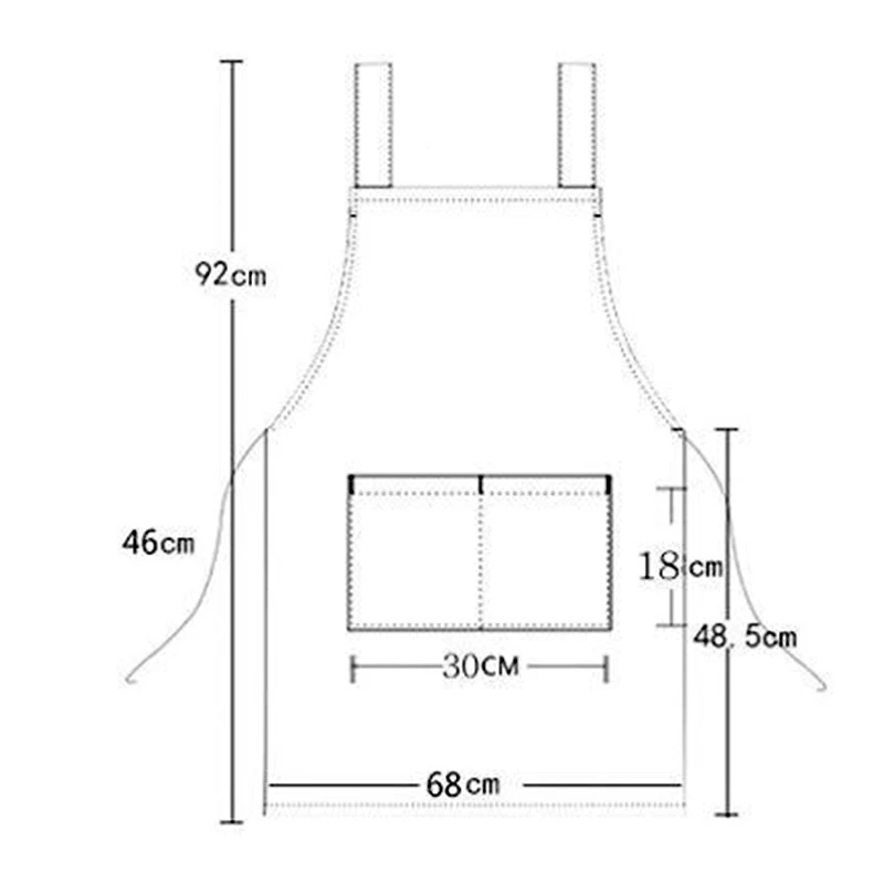 Delantal de limpieza con correa para el hombro para hombre y mujer, Unisex, con logotipo divertido, estampado de casa, cocina, restaurante, Chef, barbacoa