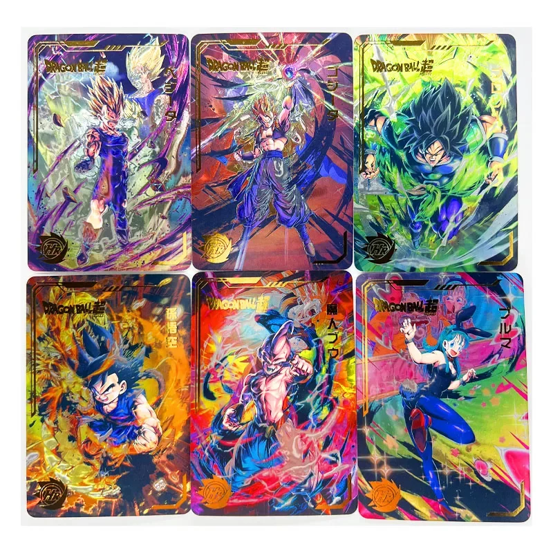 54pcs/set Laser Engraving Flash Super Saiyan Heroes Battle Card Ultra Instinct Goku Vegeta Game Collection Cards