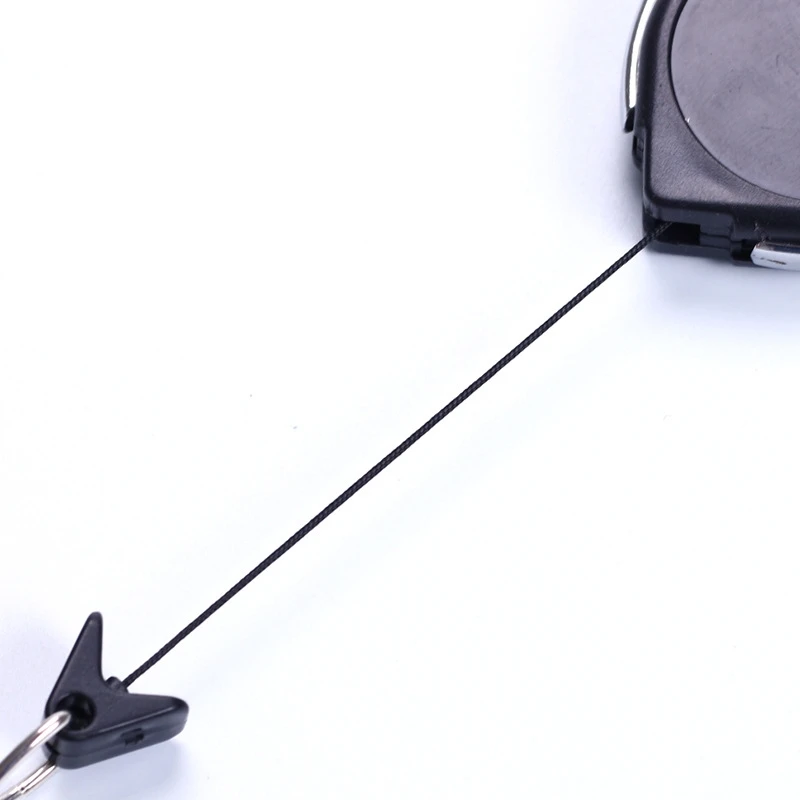 Keychain Bus Pass Card Clip Staff ID Name Holders Badge Reel Retractable Keychain ID Tag Clip Keyring Reel Easy Pull Key Chain