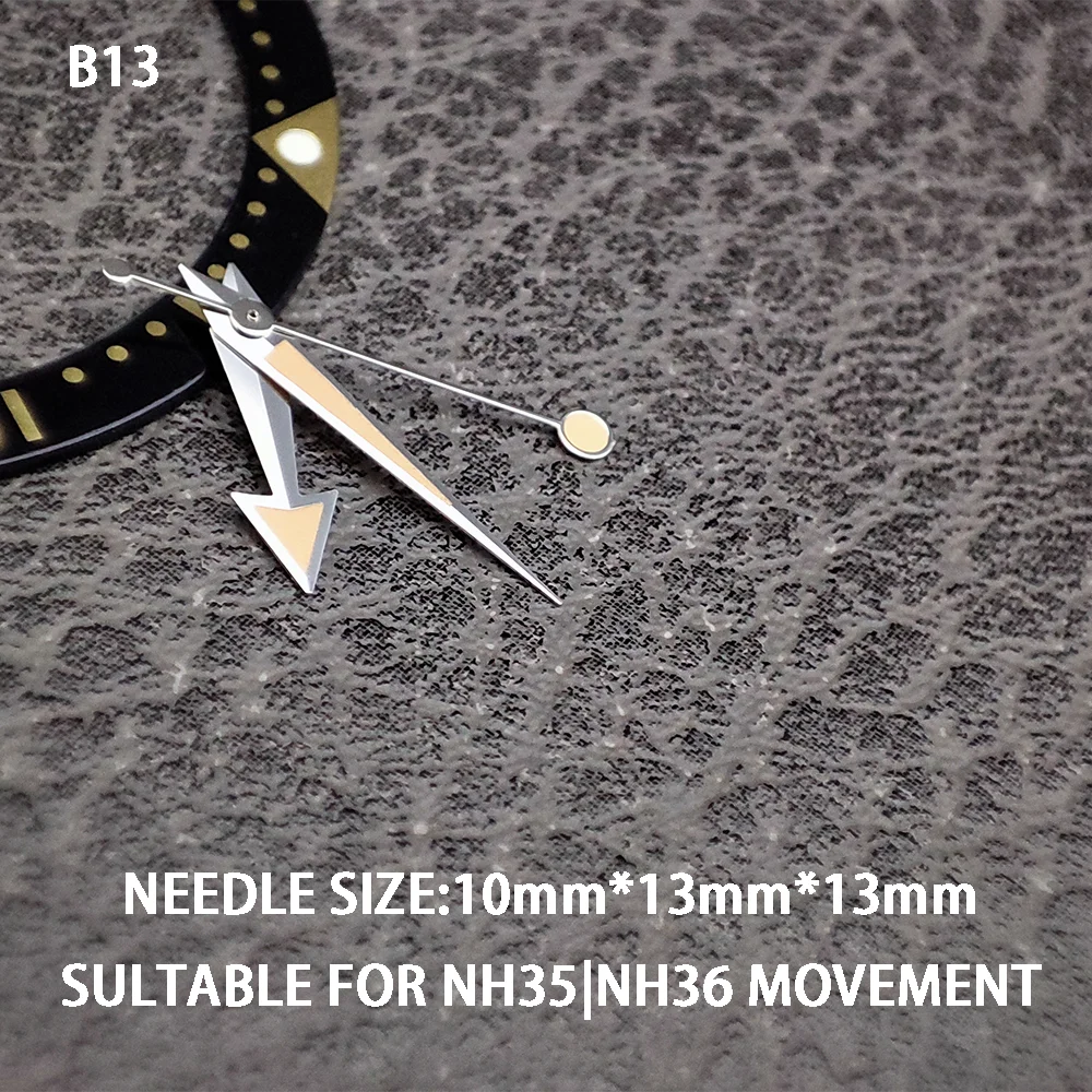 NH35/NH36 Watches Hands Green Luminous Hands Watch Accessories Replacement Parts Watch Needle Set B1~B15