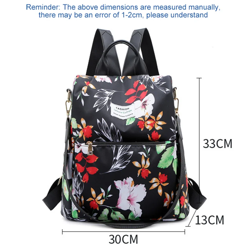 Mochila antirrobo para mujer, Bolsa Escolar de tela Oxford duradera, bonita, de viaje