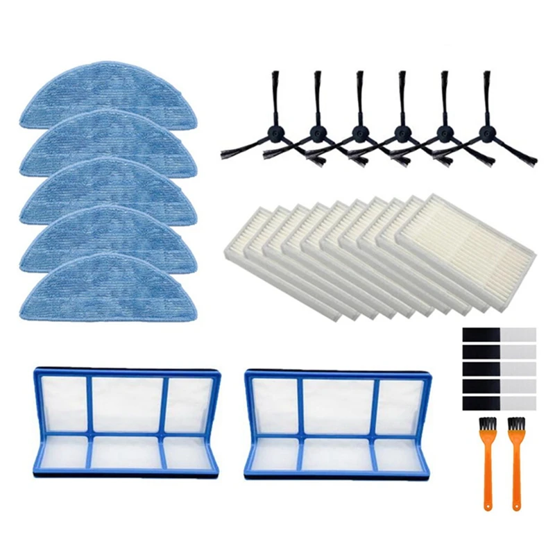 Side Brush Filter And Mop Cloth Replacement Kits For Ilife V5 V5S V3 V3S V5pro V50 V55 X5 V5S Pro Robotic Vacuum Cleaner