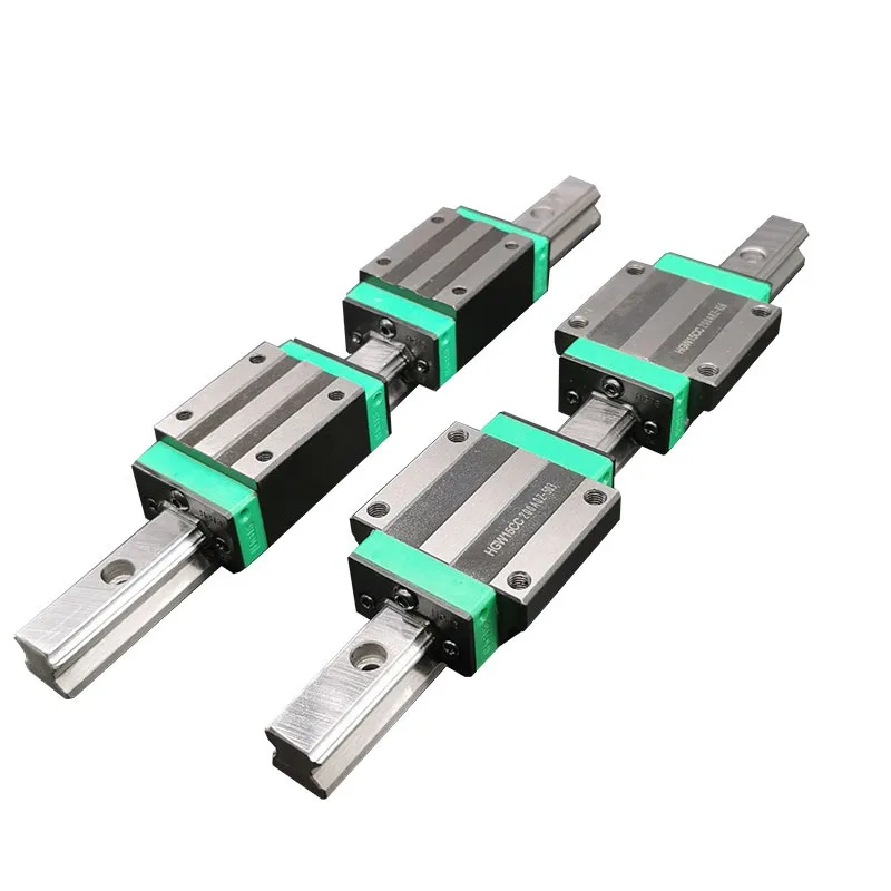 LIJUN 2 قطعة HGR15 HGR20 HGR25 دليل خطي السكك الحديدية + 4 قطعة HGH15CA HGW15CC HGH20CA HGW20CC كتل لجزء CNC XYZ محور التوجيه