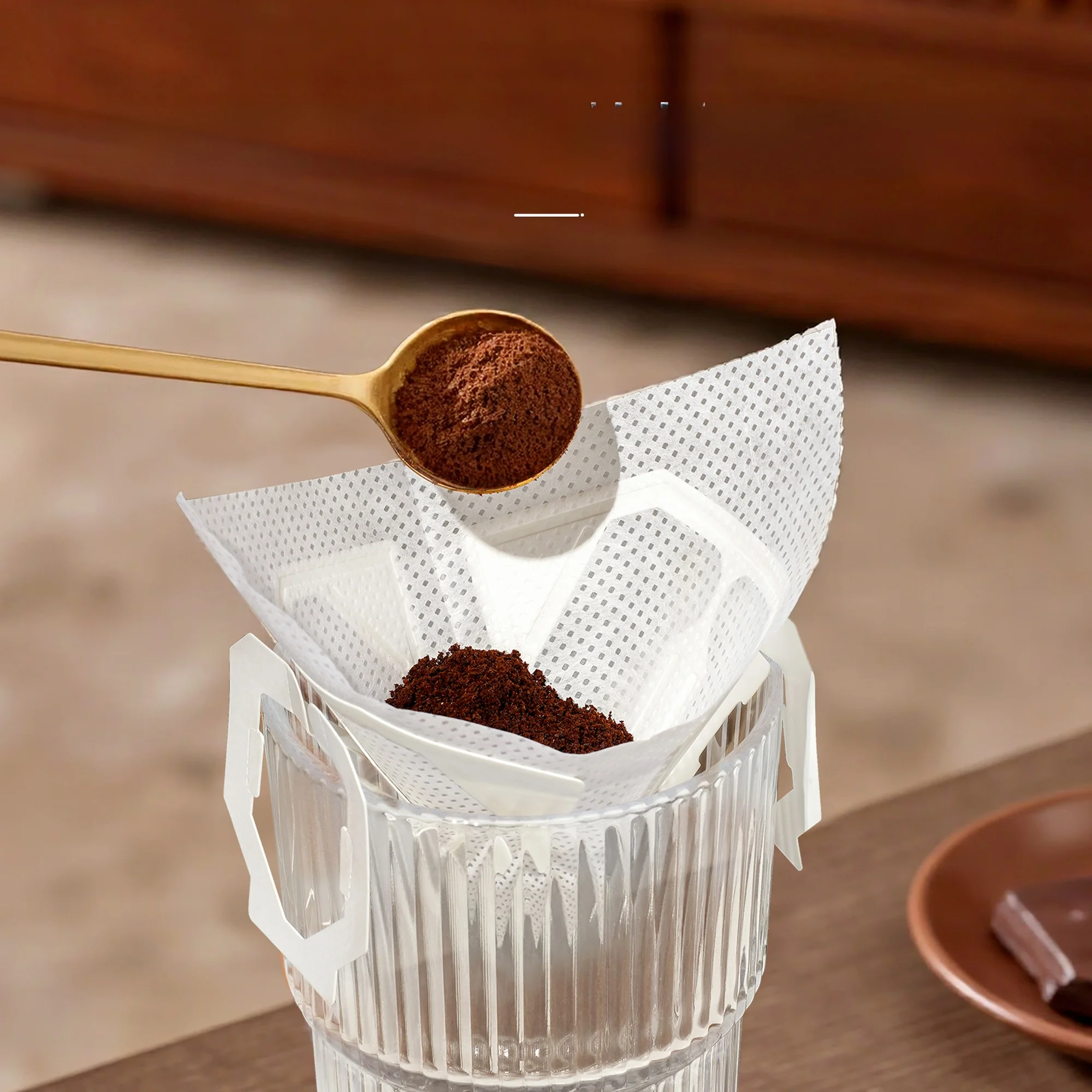 Food ade V-Notch Coffee Filter Paper Hanging Ear Bag Hand Pour Filter Net Disposable Coffee ing Tools UMUN Yumii Yuni view 4