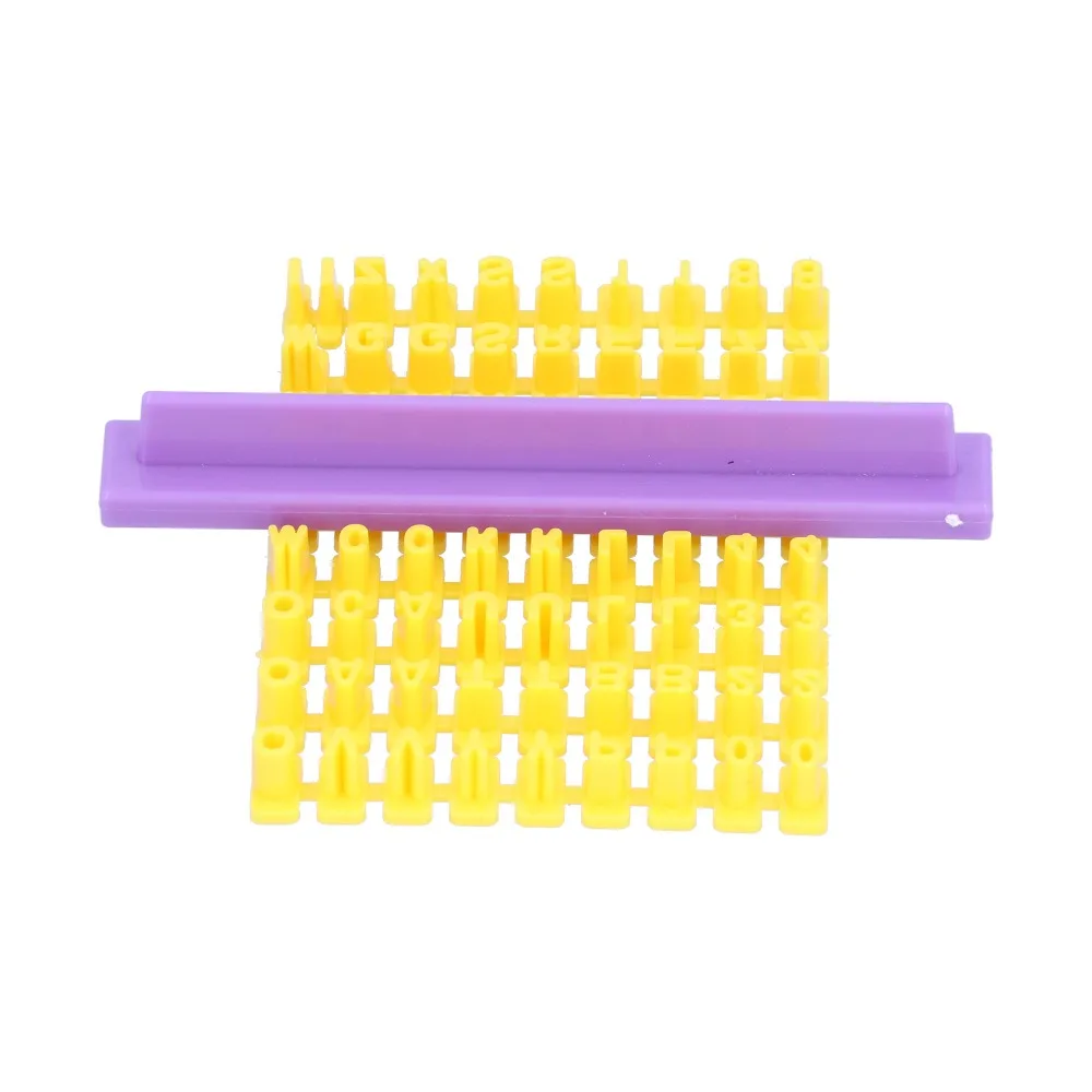 Raised Character Stamp Pieces Cookie Stamps Easy Demolding Claim Slotted Holder Letter Stamps Clear Texture Claim