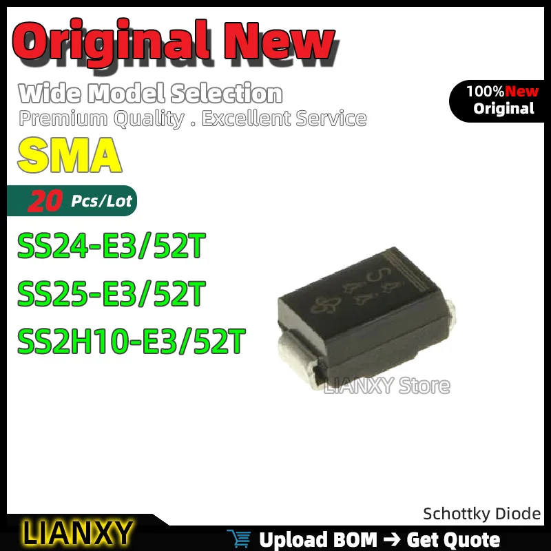 20Pcs Sma SS24-E3/5…