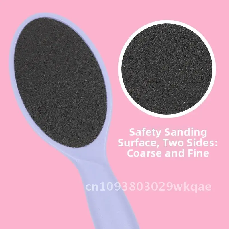 Lime à pied en pierre de meulage pour peau morte, papier de verre Double face, planche de frottement des pieds, brosse à pied de forme ovale pour un soin des pieds lisses, 10 pièces