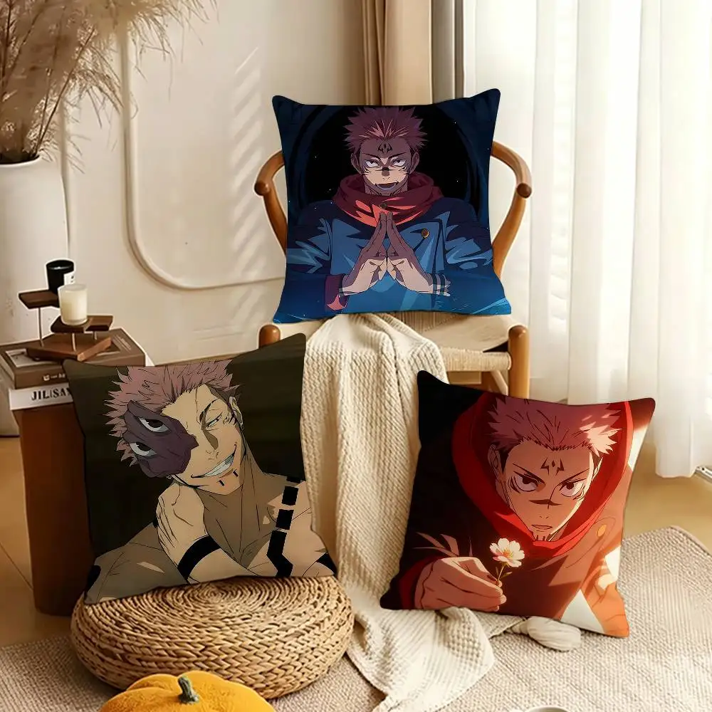 S-Sukuna Pillow Cover Sofa Cushion Cover Home Room Decoration Children Gift