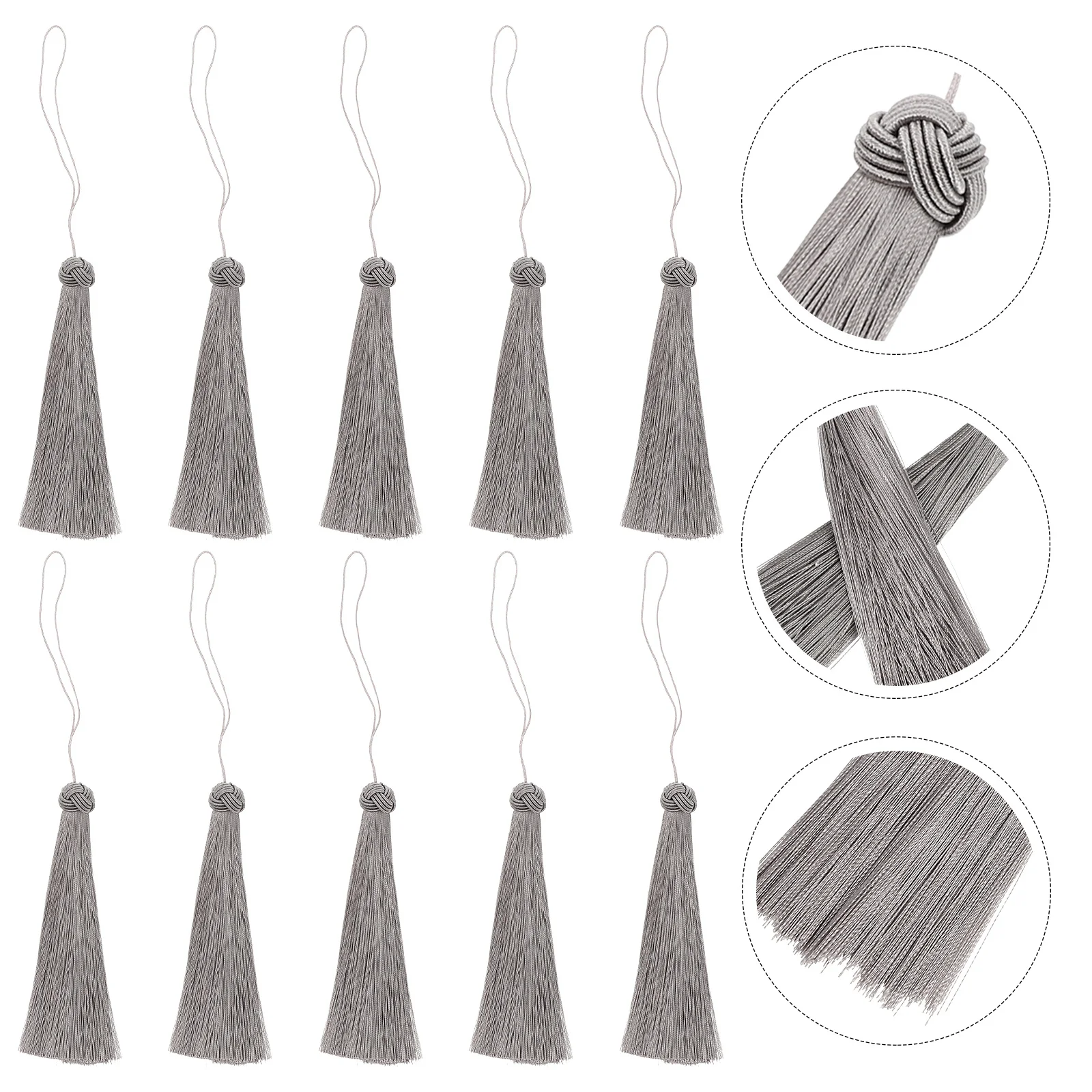 

10Pcs Tassel Ornaments Bulk Craft Making Material for Keychain Bookmarks Home Decorative Uses Tassels Keychain Tassels Bulk