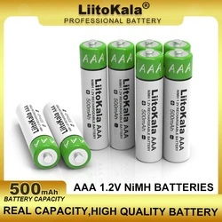 LiitoKala Original AAA NiMH 1.2V Rechargeable Battery 500mAh For Flashlight, Toys