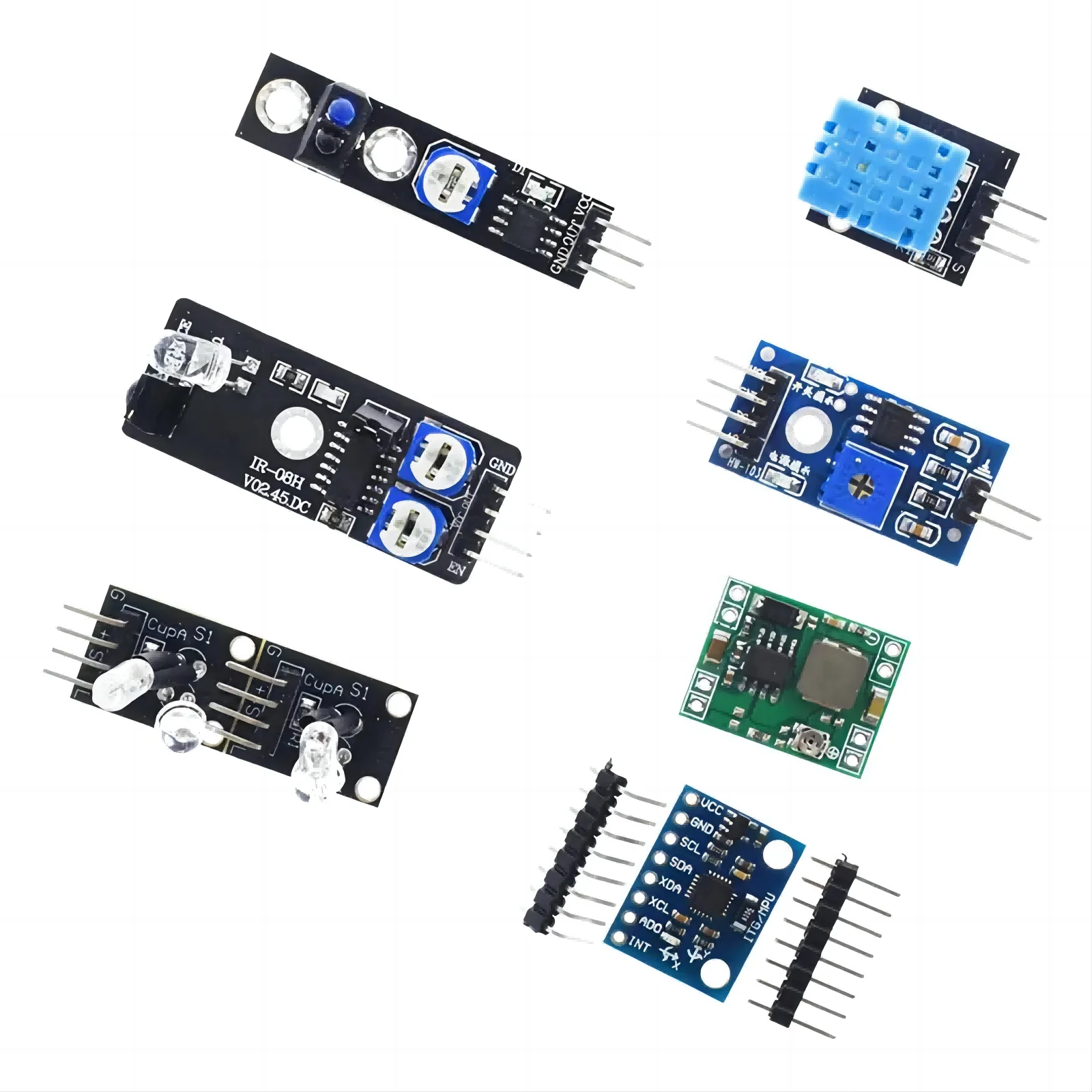 Imagem -02 - Módulos do Sensor Starter Kit para Arduino 45 em Uno r3 Mega 2560 Melhor do Que 37in 1