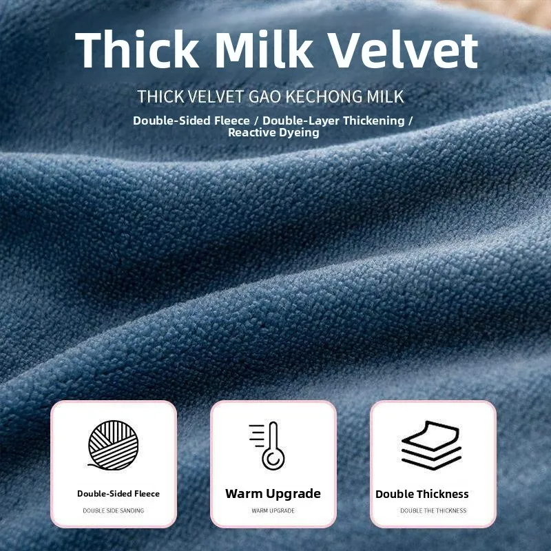 Thickened Lamb Velvet Winter Quilt Durable Polyester Fiber Filled Student Dormitory Single Double Bed Warm Bedding Cover