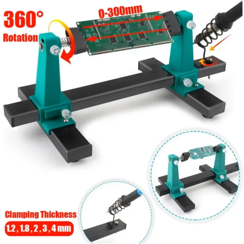 0-200-300mm-adjustable-pcb-holder-360-°-rotation-printed-circuit-board-jig-soldering-assembly-stand-clamp-repair-tools