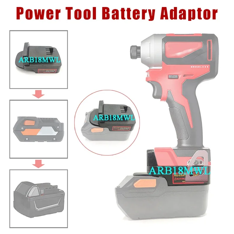 L1830R Adapter Converter For AEG RIDGID Battery For Bosch For Makita For DeWalt For Milwaukee For Hitachi For Metabo Worx Tools