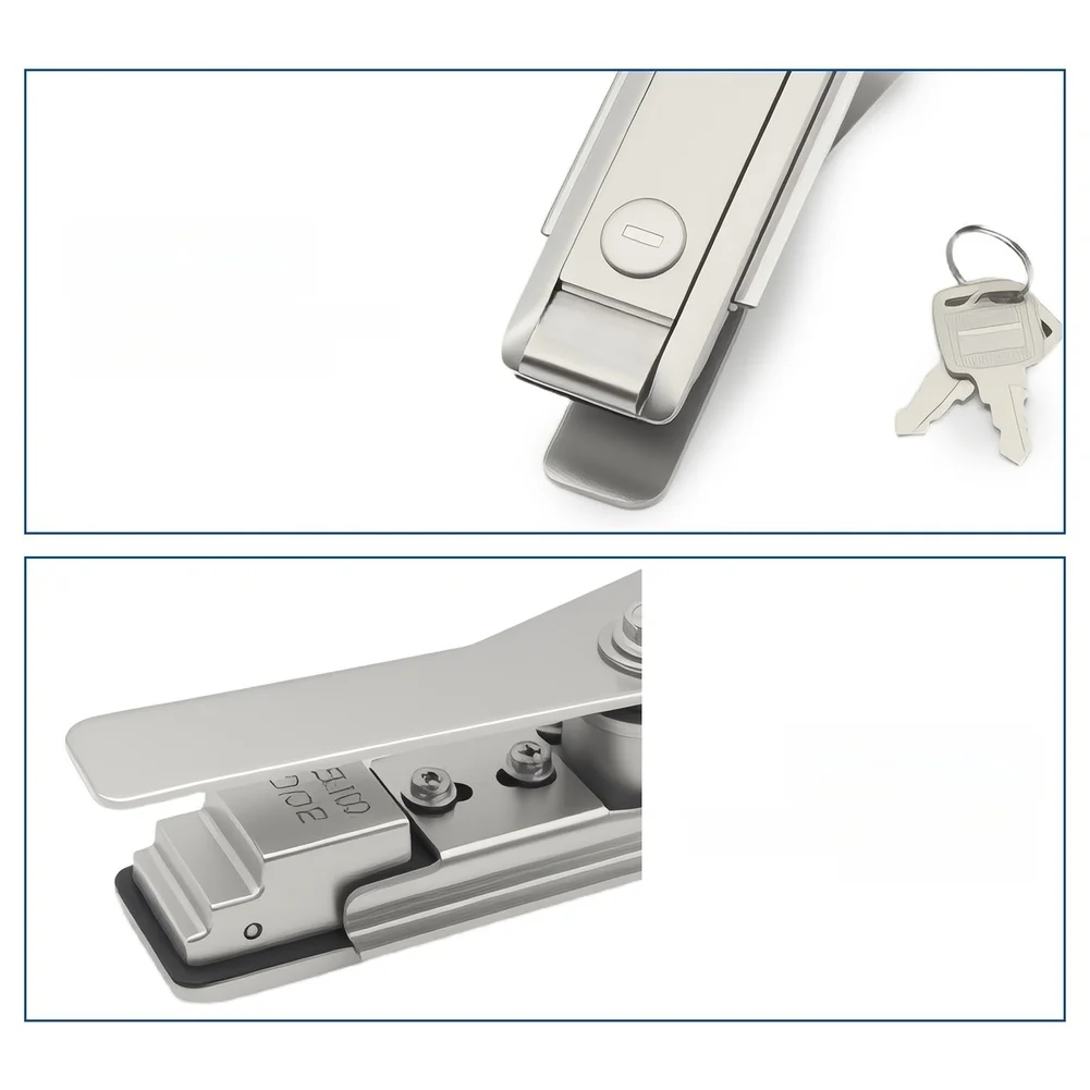 304 Stainless Steel Cabinet Door Lock AB103-2 Compatible with Standard Industrial Control Cabinets and Electrical Boxes