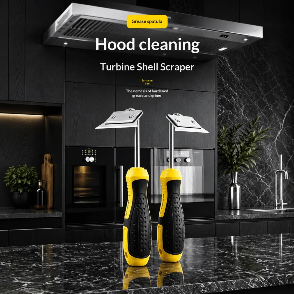 High Efficiency Cleaning Scraper Household Use Sturdy Blade Grease Shovel Multi-purpose Sharp Edge Kitchen Scraper