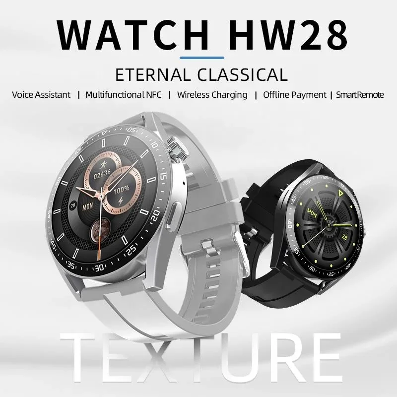 2022 Hot Selling Ip68 Waterproof Smartwatch NHW28 Smart Watch Heart Rate Blood Pressure Blood Oxygen Mobil watch