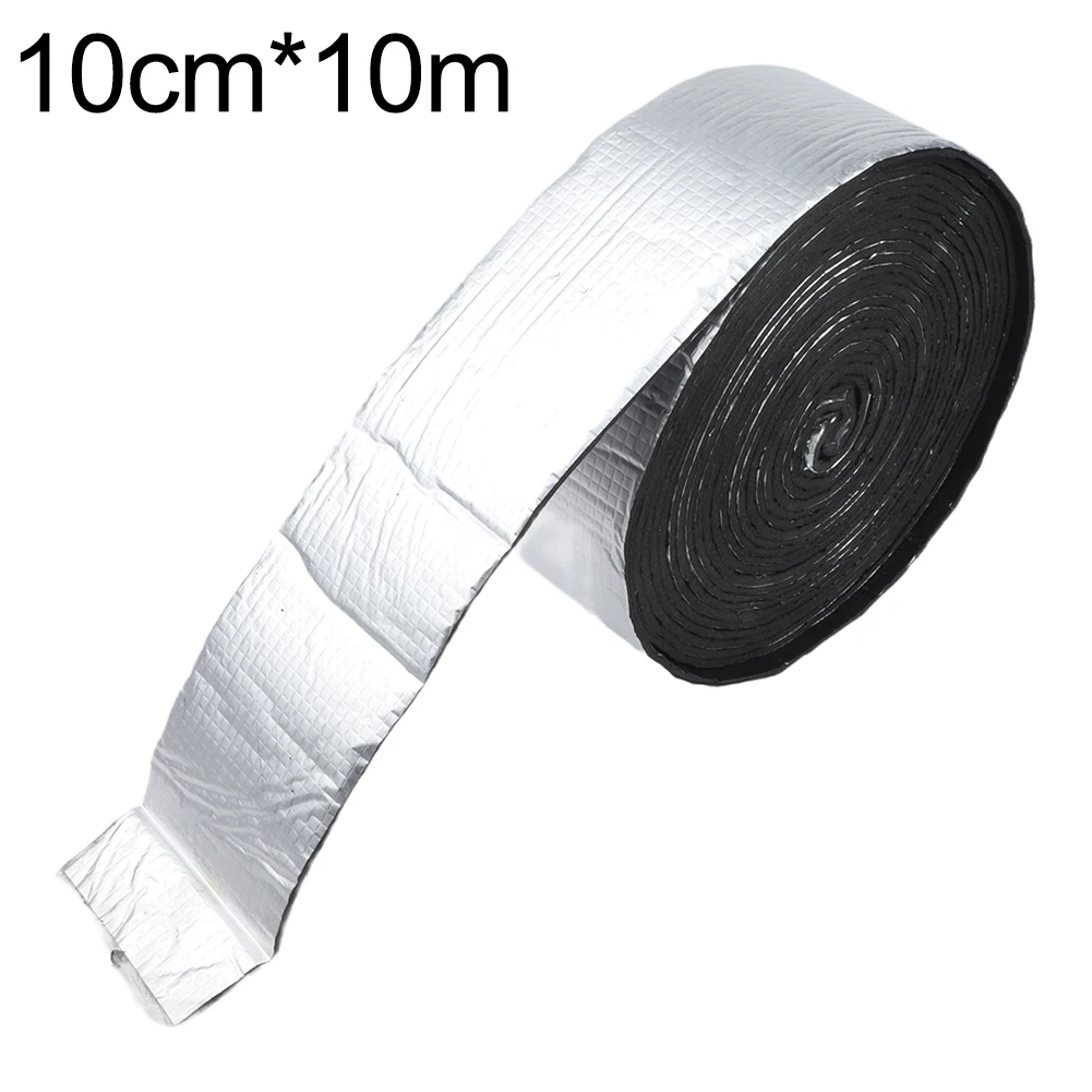 Foam Foil Pipe Insulation Tape 10m for Winter Pipe Freeze Protection with Flame Retardant Aluminum Foil and Backing