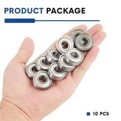 10Pcs Bearing 6000ZZ ABEC-5 10x26x8 mm High Speed Low Noise Deep Groove 6000 ZZ 2z Ball Bearings for Electric Motor Application