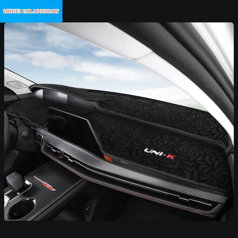 

Car Styling Dash Mat Dashmat Dashboard Cover Sun Shade Dash Board Cover Carpet For Changan UNI-K Unik 2024 2021-2023 Accessories
