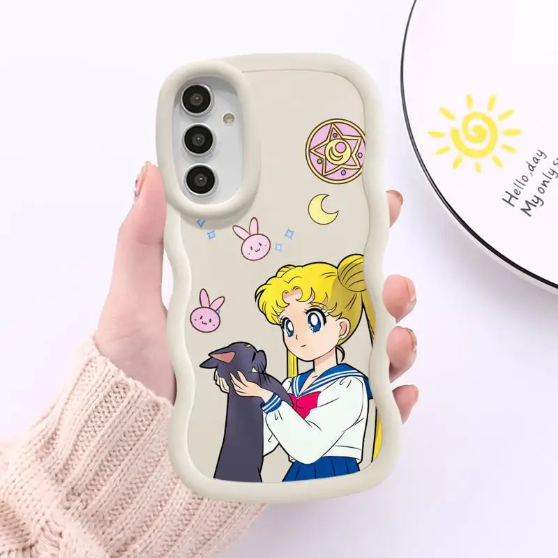 Sailors-Cats-Moons Phone Case For Samsung Galaxy A54 A53 A14 A52 A13 A12 A33 A51 A23 A24 A21S A32 A73 A22 Hand Matte Shell