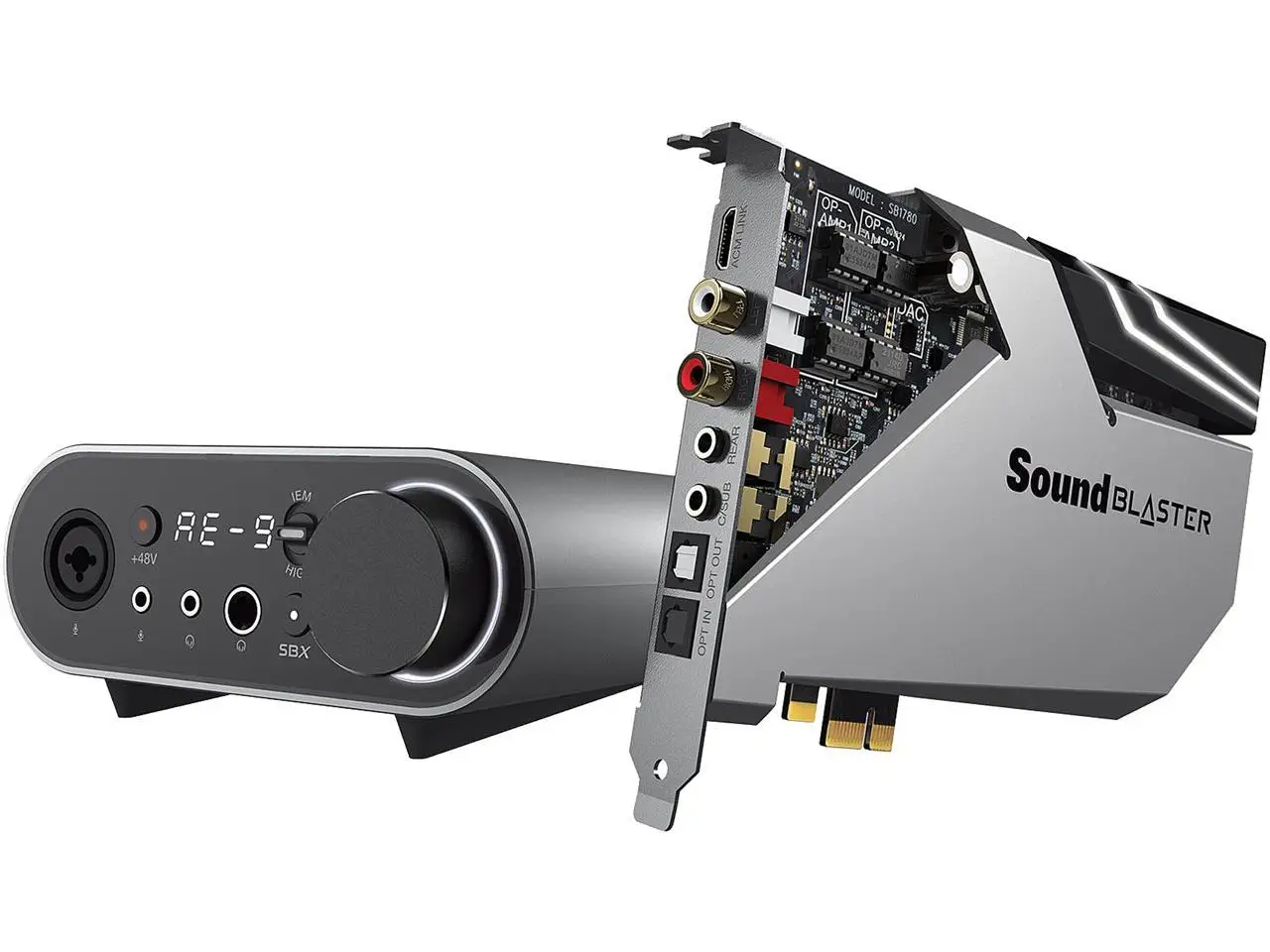 Original Sound Blaster Ae-9 High Quality 5.1 Pci-e Music Movie Games Desktop Computer Sound Card