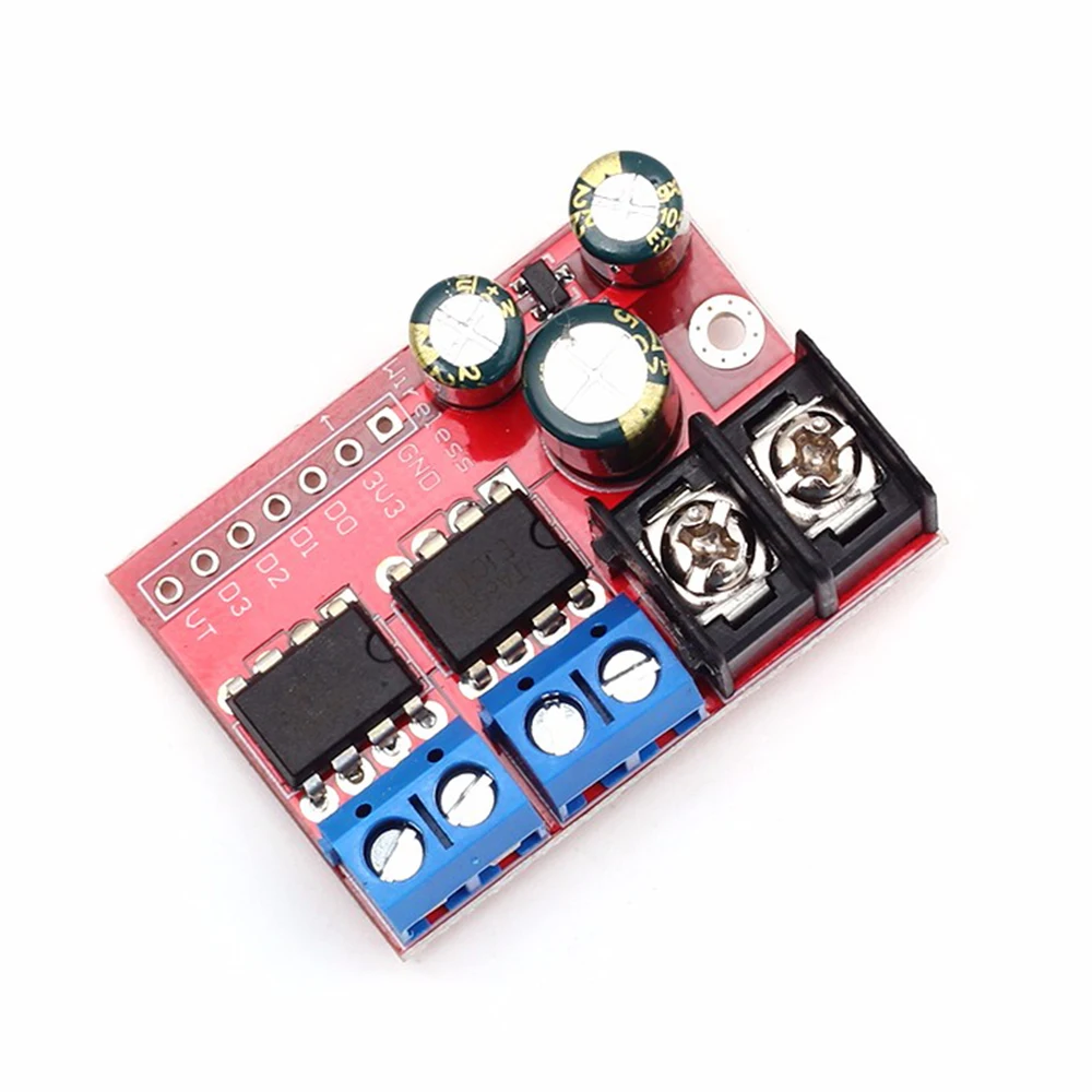 L298N Dual H Bridge DC Motor Drive Module Forward and Reverse Control PWM Speed Regulation Controller DC 3-14V 5A