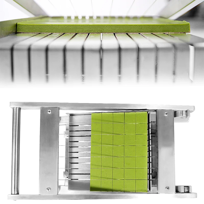 수동 초콜릿 커터, 30x30mm, 15x15mm 퍼지, 트러플 만들기, 베이킹 절단, 스테인레스 스틸 수동 절단 기계 도구