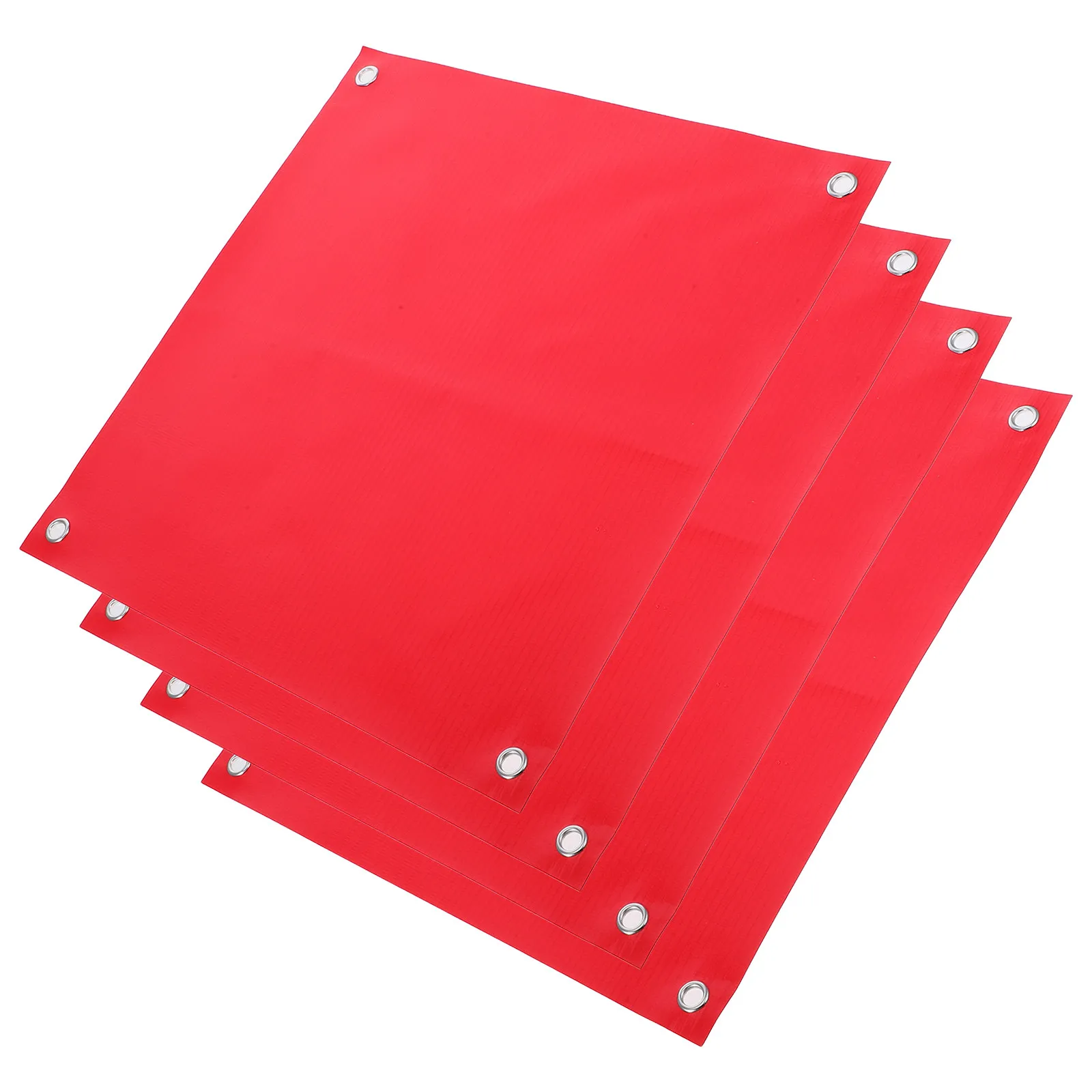 

4 шт. пластиковых дорожных сигнальных флагов из ПВХ, устойчивых к УФ-излучению, для строительных площадок, школьных зон, экстренных ситуаций