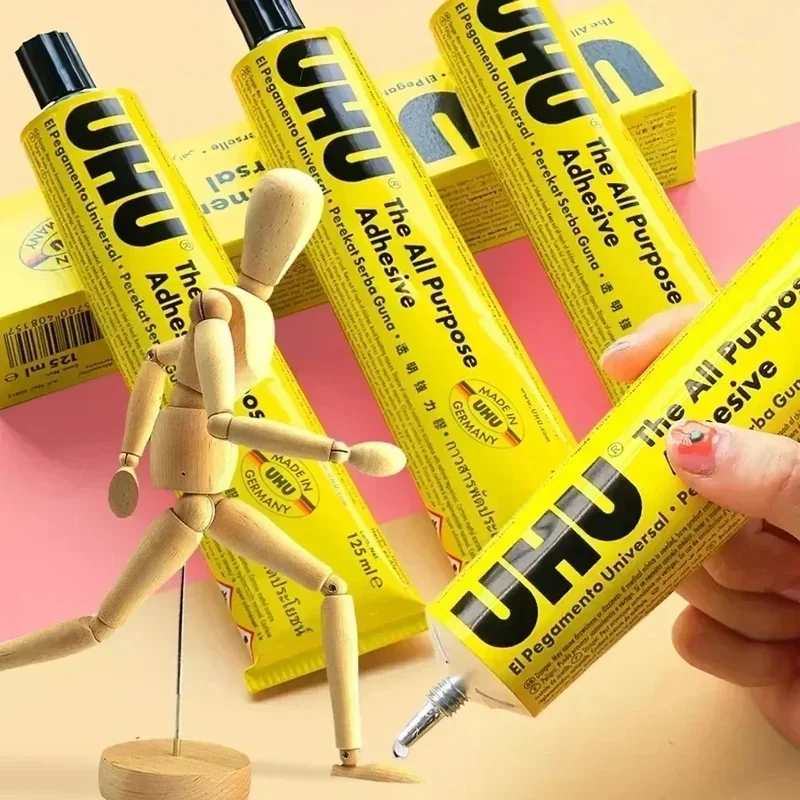 German UHU Heavy‑Duty Super Glue Versatile Soft Adhesive Excellent Toughness for Model Textile Porcelain Paper Metal