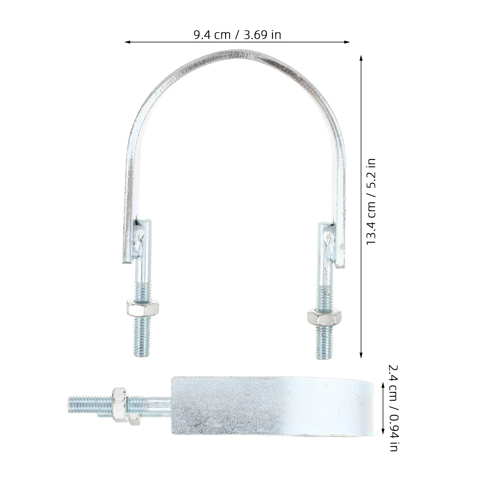 Heavy Duty Metal U Bolt Forklift Fastening Part for Hydraulic Cylinder Stable Cylinder Fixing Round Forklift Securing Fastener