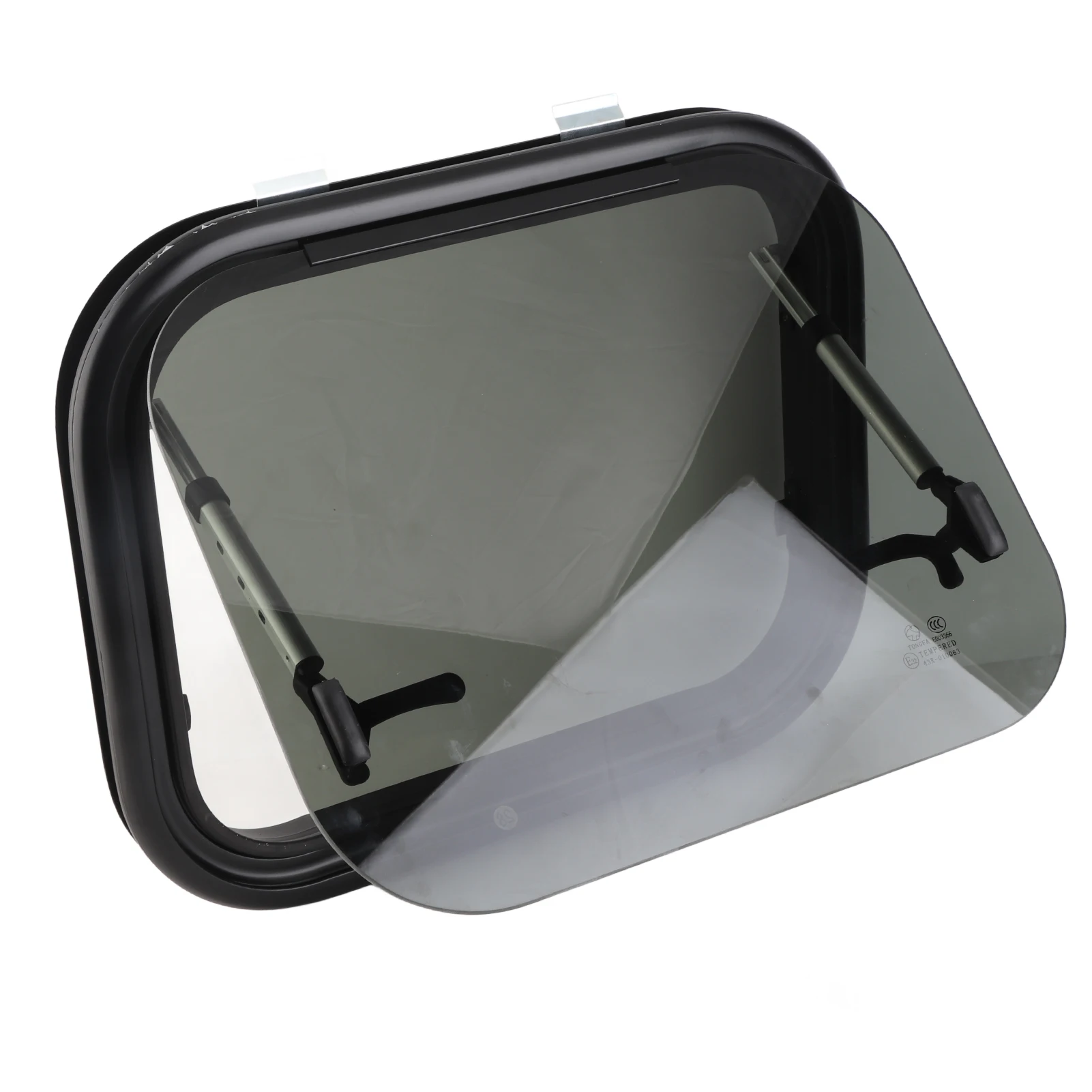 

20x16in Push Out Rv Window UV Protection Tempered Glass RV Exit Window with Screen and Sunshade Blind for Trailer