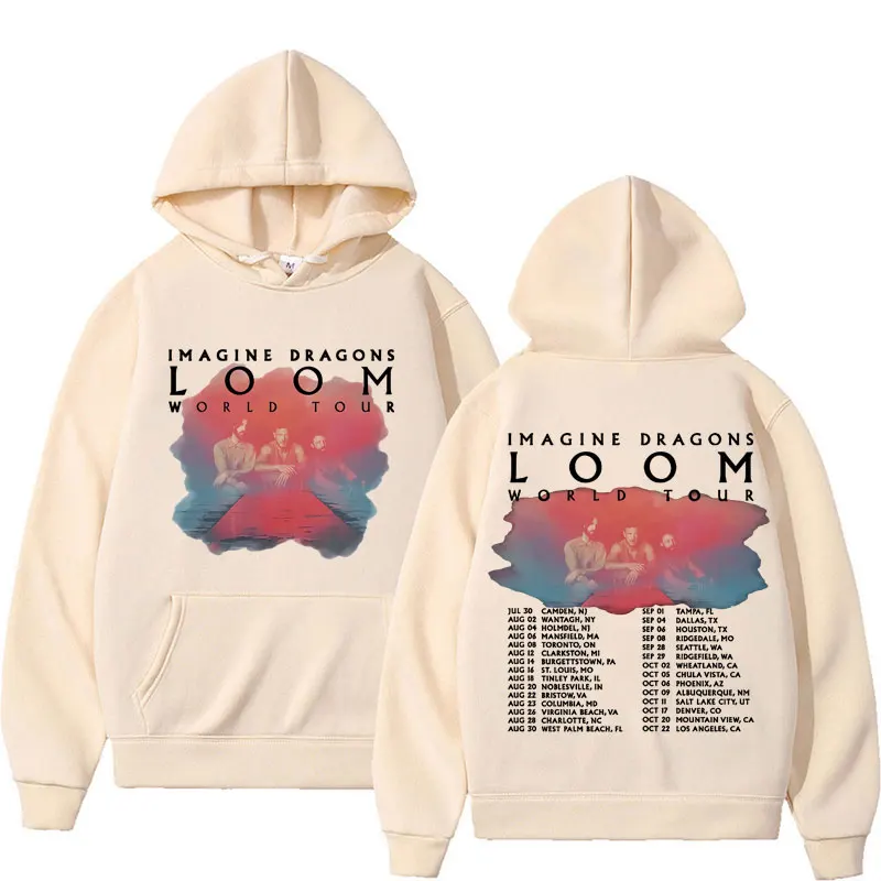 Imagine Dragons Band - Loom Tour 2024 New Album Hoodies Pullovers Men\'s Women Fashion Hip Hop Style Hoodie Sweatshirt Streetwear