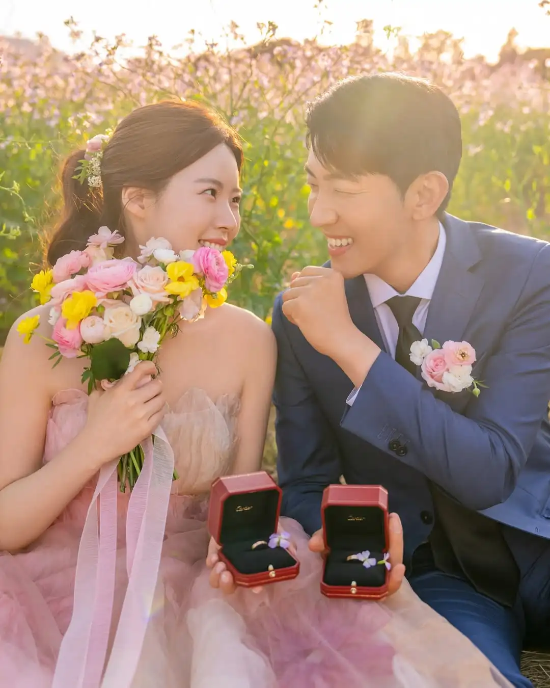 Sondr Floral Brautkleider, trägerlos, bunt, wunderschönes Brautkleid, maßgeschneidert, A-Linie, Korsett, Hochzeit, Snap-Kleider, Partykleid