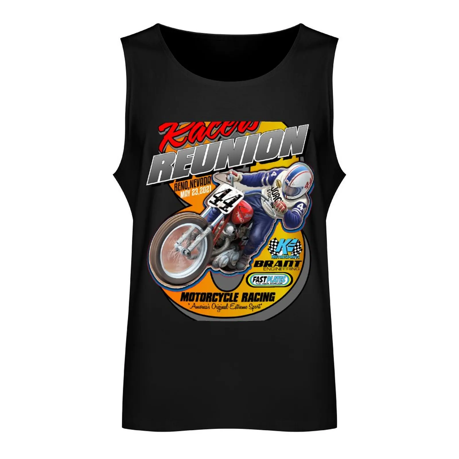 Racers Reunion 2021 Reno Nev Tank Top mens designer clothes Men's sleeveless gym shirts bodybuilding t-shirt