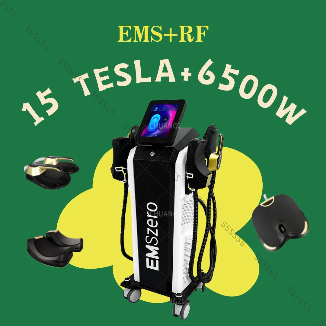 EMSZERO 15 Tesla 6500 Вт EMS RF электрическая машина для похудения мышц Nova машина для стимуляции таза Body Sculpt Salon Emsslim NEO