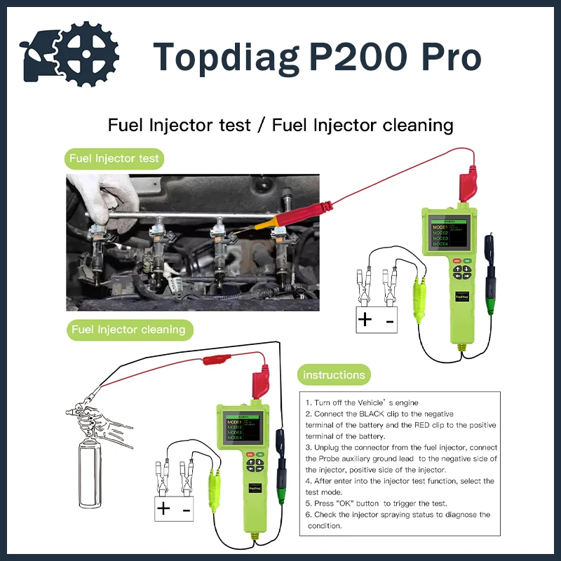 

2023 Universal P200 Pro Automotive Circuit Tester Power Circuit Probe Kit Car Voltage/Resistant Tester Diagnostic Tools 12/24V