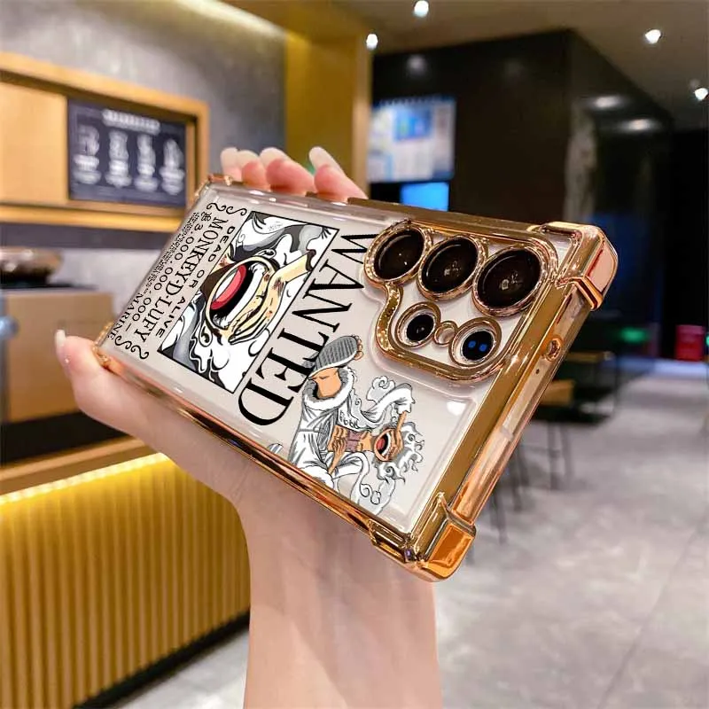 Anime One Piece Handyhülle für Samsung S26 S25 Edge S24 S23 S22 S21 S20 FE Ultra Plus Lite, Galvanisierte Sturzsichere Schutzhülle – Detail 8