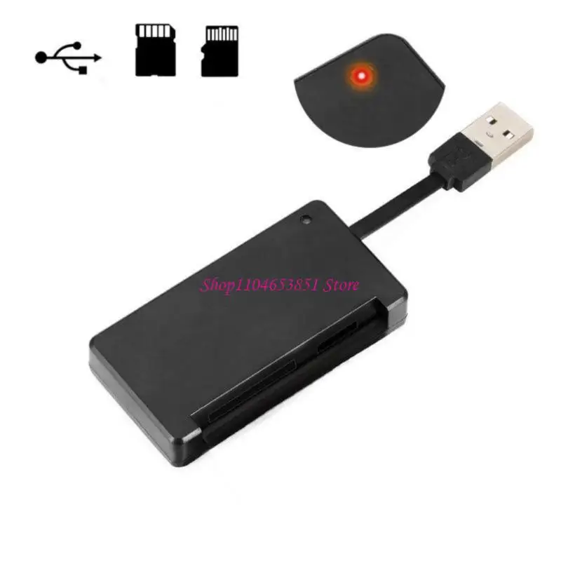 Portable Mini Memory Card Adapters Reads TF Cards From Multiple Devices 
